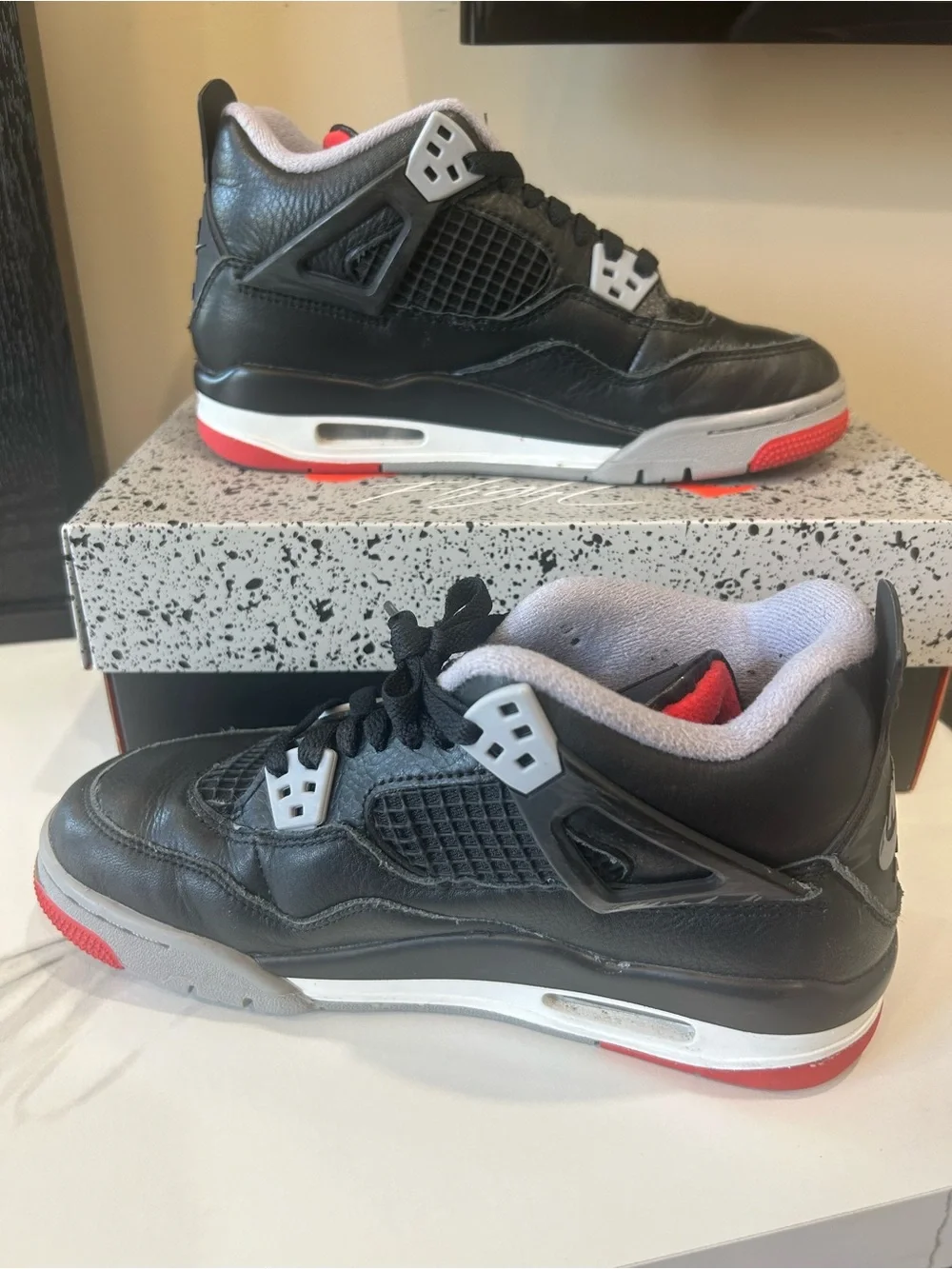 Air Jordan 4 Retro GS Bred Reimagined Size 5Y w/ Box